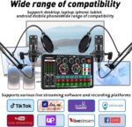 F999 Podcast Equipment Bundle for 2,DJ Mixer with BM800 Podcast Microphone Bundle Studio Condenser Microphone Perfect for Podcasting, Recording, Singing, TikTok Live Vlog,Streaming and Gaming - Image 6