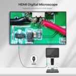 Andonstar AD246S-M HDMI Digital Microscope 2000x for Adults, 3 Lens 2160P UHD Video Record, 7 Inch LCD Soldering Microscope for Electronics Repair, Error Coins, Pro Boom Arm Stand, Windows Compatible - Image 5