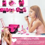 Kids Makeup Kit for Girl - 52 PCS Safe and Washable Makeup for Kids, Real Girls Makeup Kit, Toddler Makeup Kit with Cosmetic Case, Girls Toys Age 4-12, Princess Toys Birthday Gifts for Girls - Image 5