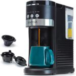 Single Serve Coffee Maker for Pods & Ground Coffee, 6 to 14oz Brew Sizes, Strong Brew Option, Fast Brewing, Compact Design with Removable 40oz Reservoir, Travel Mug Friendly, christmas gift - Image 2