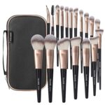 Makeup Brushes with Case, MAANGE 18 Pcs Professional Makeup Brush Set Premium Synthetic Face Kabuki Brush Kit Foundation Blush Powder Eyeshadow Brushes Set Christmas Gift（Coffee) - Image 2