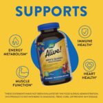 Nature's Way Alive! Men's Multivitamin Gummies, Supports Energy Metabolism*, Muscle Function*, Superfood Antioxidants(1), B-Vitamins, Vegetarian, Fruit Flavored, 150 Gummies (Packaging May Vary) - Image 5