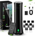 Hotel Scent Diffuser Starter Kit - 1500 Sq Ft Coverage, Hotel Scents Collection, Suitable for Waterless Diffuser Large Room, Contains Five Aromatherapy Essential Oils, Remote Control, Black - Image 2