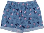Disney Minnie Mouse Rainbow Floral T-Shirt and Chambray Shorts Outfit Set Infant to Big Kid Sizes (12 Months - 14-16) - Image 5