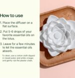 Plant Therapy Passive Lotus Flower Aromatherapy Diffuser - A Chic and Natural Home, Office, and Travel Essential Oil Diffuser - Image 3