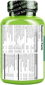 NATURELO Mens Multivitamins - One Daily Multivitamin for Men with Vitamins, Minerals & Organic Whole Foods, Boost Energy & Health, Non-GMO, 120 Vegetarian Capsules - Image 7