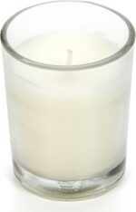 Hosley's Set of 24 Ivory Unscented Glass Filled Votive Candles, Hand Poured Wax Candle Ideal Gifts for Aromatherapy Spa Weddings Birthdays Holidays Party - Image 5