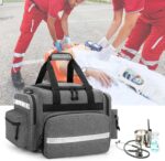 Damero Professional Medical Bag Empty, First Responder Trauma Bag with Detachable Dividers for Home Health Care, EMT, EMS, Gray(BAG ONLY) - Image 9