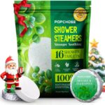 Shower Steamers Aromatherapy 16 Pack, Christmas Stocking Stuffers for Women & Men, Eucalyptus for Shower with Natural Essential Oils- Quick Relief Nasal Congestion, Home SPA & Self Care Relaxation - Image 2