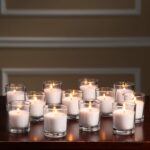 Hosley's Set of 24 Ivory Unscented Glass Filled Votive Candles, Hand Poured Wax Candle Ideal Gifts for Aromatherapy Spa Weddings Birthdays Holidays Party - Image 6