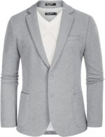 PJ PAUL JONES Men's Casual Knit Blazer Suit Jackets Two Button Lightweight Unlined Sport Coat - Image 3