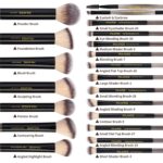 MAANGE Makeup Brushes 30 Pcs Makeup Kit, Multi-functional Makeup Tool Set with 20 Pcs Makeup Brush Foundation Brush Make up Brushes Set with Bag,Black - Image 8