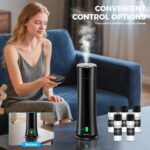 Hotel Scent Diffuser Starter Kit - 1500 Sq Ft Coverage, Hotel Scents Collection, Suitable for Waterless Diffuser Large Room, Contains Five Aromatherapy Essential Oils, Remote Control, Black - Image 4