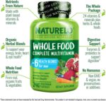 NATURELO Mens Multivitamins - Whole Food Multivitamin for Men with Vitamins, Minerals - 240 Vegetarian Capsules for Energy, Brain, Heart, Eye Health - Image 5