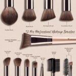 BEAKEY 12pcs Vegan Makeup Brush Set Soft high-density Taklon fibers,durable birch handles,zero shedding,easy to clean,perfect for creating any look - Image 3