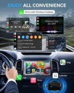 Jemluse Wireless CarPlay Adapter for Apple iPhone - Multi-User Seamless Connection for Convert Wired to Wireless Car Play Adapter - No Latency from iOS 10+ to Screen w/USB C (Gray) - Image 3