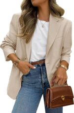 PRETTYGARDEN 2025 Blazers for Women Business Casual Long Sleeve Lapel Open Front Suit Jacket Work Blazer with Pockets - Image 2