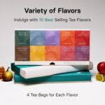 OSULLOC Premium Tea Collection (40 count, 10 flavors x 4 ea), Assorted Tea bag Sampler, Tea Gift sets for Tea lover, Self Care Gift Box, Premium Organic Pure & Blended Tea from Jeju - Image 4