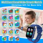 Cosjoype Upgrade Kids Smart Watch for Kids with 26 Puzzle Games HD Camera Video MP3 Player Habit Tracking Pedometer Flashlight 12/24 hr Kid Watches Gift for 4-12 Year Old Boys Toys for Kid - Image 4