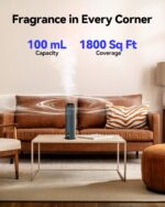 1800 Sq Ft Waterless Diffuser, 100ml Hotel Collection Diffuser Scent Air Machine for Home Cold Air Essential Oil Diffuser for Large Room Office Quiet (Titanium Gray) - Image 5