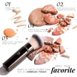 Professional Makeup Brushes BS-MALL With Travel Case - Kabuki Brush Eyeshadow Brush, Concealer Brush, Blush Brush Bronzer & Foundation Brush 20 Pcs, Labeled Daily Use & Versatile Occasions - Image 3