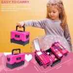 Kids Makeup Kit for Girl - 52 PCS Safe and Washable Makeup for Kids, Real Girls Makeup Kit, Toddler Makeup Kit with Cosmetic Case, Girls Toys Age 4-12, Princess Toys Birthday Gifts for Girls - Image 7