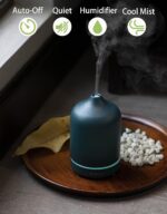 Essential Oil Diffuser,Nature Ceramic Diffuser,Stone Ultrasonic Essential Oil Diffuser for Aromatherapy (Blue) - Image 6
