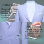 Barry.Wang Mens Casual Blazer Suit Jacket Two Buttons Sport Coat Lightweight Homecoming Business Daily Wedding Dress - Image 6
