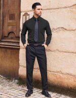 COOFANDY Mens Dress Shirts Wrinkle Free Long Sleeve Button Down Shirt Formal Business Shirts - Image 5