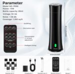 Hotel Scent Diffuser Starter Kit - 1500 Sq Ft Coverage, Hotel Scents Collection, Suitable for Waterless Diffuser Large Room, Contains Five Aromatherapy Essential Oils, Remote Control, Black - Image 9