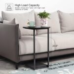 DCLRN Small End Table,c Table End Table for Sofa,Round Coffee Table is Suitable for Living Room and Bedroom.(Black) - Image 4