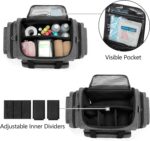 Damero Professional Medical Bag Empty, First Responder Trauma Bag with Detachable Dividers for Home Health Care, EMT, EMS, Gray(BAG ONLY) - Image 3