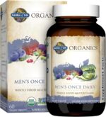 Garden of Life Once Daily Whole Food Multivitamin for Men, Organic Mens Vitamins & Minerals, Vitamin C, Zinc, Vegan, for Health & Well-Being, 60 Tablets - Image 2