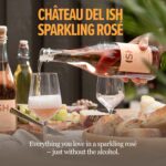 Chateau del ISH Sparkling Non Alcoholic Rose, Award Winning Non-Alcoholic Spirits, Gluten Free, Low Calorie, Zero Proof, Alcohol Free Wine with Dealcoholized Pinot Noir & Merlot Grapes, 750 ml Bottle - Image 8