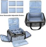 Trunab First Responder Bag Empty, Professional Medical Supplies Bag First Aid Kits Bag with Inner Dividers for Home Health Nurse, Community Care, EMT, EMS, Bag Only, Grey - Patented Design - Image 3