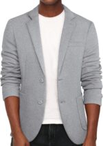 PJ PAUL JONES Men's Casual Knit Blazer Suit Jackets Two Button Lightweight Unlined Sport Coat - Image 2