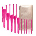 Makeup Brush Set, 15 Piece Quality Makeup Brushes, Premium Synthetic Make Up Brushes for Foundation Powder Blush Highlighter Concealer Makeup Brush Kit for Travel, Hot Pink - Image 9