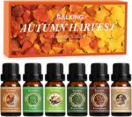 SALKING Autumn Fragrance Oils, Premium Fall Essential Oils for Diffuser, Scented Oils Gift Set for Soap Candle Making Scents - Cinnamon, Pumpkin Spice, Apple Cider, Vanilla, Forest Pine, Snickerdoodle - Image 2