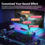 SINWE G1 Gaming Audio Mixer, RGB Audio Interface with Pro-preamp,Bluetooth, Streaming PC Mixer with XLR/48V Phantom Power for Live Streaming, Podcasting, Content Create, Gaming(Black) - Image 6