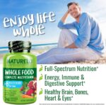 NATURELO Mens Multivitamins - Whole Food Multivitamin for Men with Vitamins, Minerals - 240 Vegetarian Capsules for Energy, Brain, Heart, Eye Health - Image 7