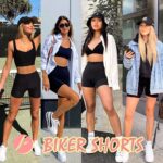 FULLSOFT 4 Pack Biker Shorts for Women with Pockets – 5" High Waisted Tummy Control Workout Yoga Running Gym Tennis Shorts - Image 3