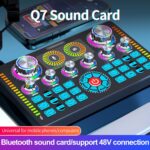 Q7 Podcast Equipment Bundle for 2,DJ Mixer with BM800 Podcast Microphone Bundle Studio Condenser Microphone Perfect for Podcasting, Recording, Singing, TikTok Live Vlog,Streaming and Gaming - Image 10
