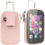 TXEsign MP3 & MP4 Player Carry Case Bag with Clear Window Travel Carrying Case for 4" Touch Screen MP3 MP4 Player Case Storage Bag with Inner Pocket for Earphones, USB Cable, Memory Card (Peach Fuzz) - Image 2