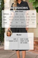 Newshows Womens Wear to Work Teacher Business Casual Outfits Long Dresses Tie Waist Shirt Dress Attire with Pockets - Image 7