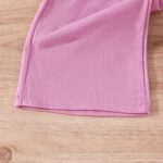 Toddler Kid Girl Clothes Casual Ruffle Sleeve Floral Printed Top Solid Pants with Belt 3PC Outfit Set - Image 6