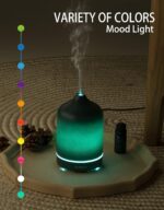 Essential Oil Diffuser,Nature Ceramic Diffuser,Stone Ultrasonic Essential Oil Diffuser for Aromatherapy (Blue) - Image 5