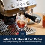 De'Longhi La Specialista Arte Evo Espresso Machine - Compact Cold Brew Coffee Maker with Grinder, Milk Steam Wand/Frother & Tamping Tools - Home Barista Kit for Lattes, Cappuccinos, Iced Coffee - Image 5
