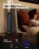 1800 Sq Ft Waterless Diffuser, 100ml Hotel Collection Diffuser Scent Air Machine for Home Cold Air Essential Oil Diffuser for Large Room Office Quiet (Titanium Gray) - Image 4
