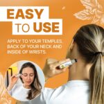 Migrastil Migraine Stick Rollon - Fast Cooling Comfort for Your Head. Aromatherapy with Peppermint & Other Essential Oils. Metal Roller. Made in USA by Basic Vigor - Image 4