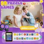 Kids Smart Phone Toys for Girls,Christmas Birthday Gifts for Girls Age 3-10 Kids Cell Phone Toys with 2.8" Touchscreen 20 Learning Games Dual Camera Music Player, 8G SD Card - Image 5